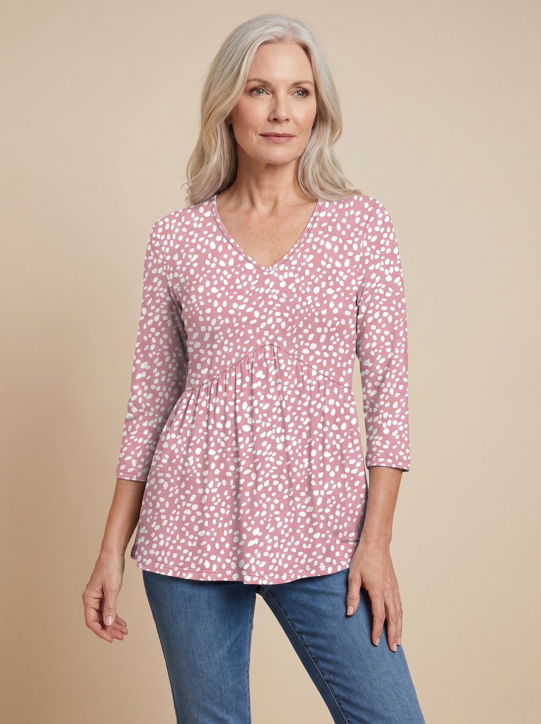 Verona V-Neck Babydoll Top