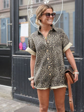 Mini Cheetah Print Romper