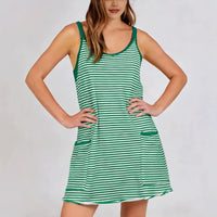 Riviera Striped Midi Dress