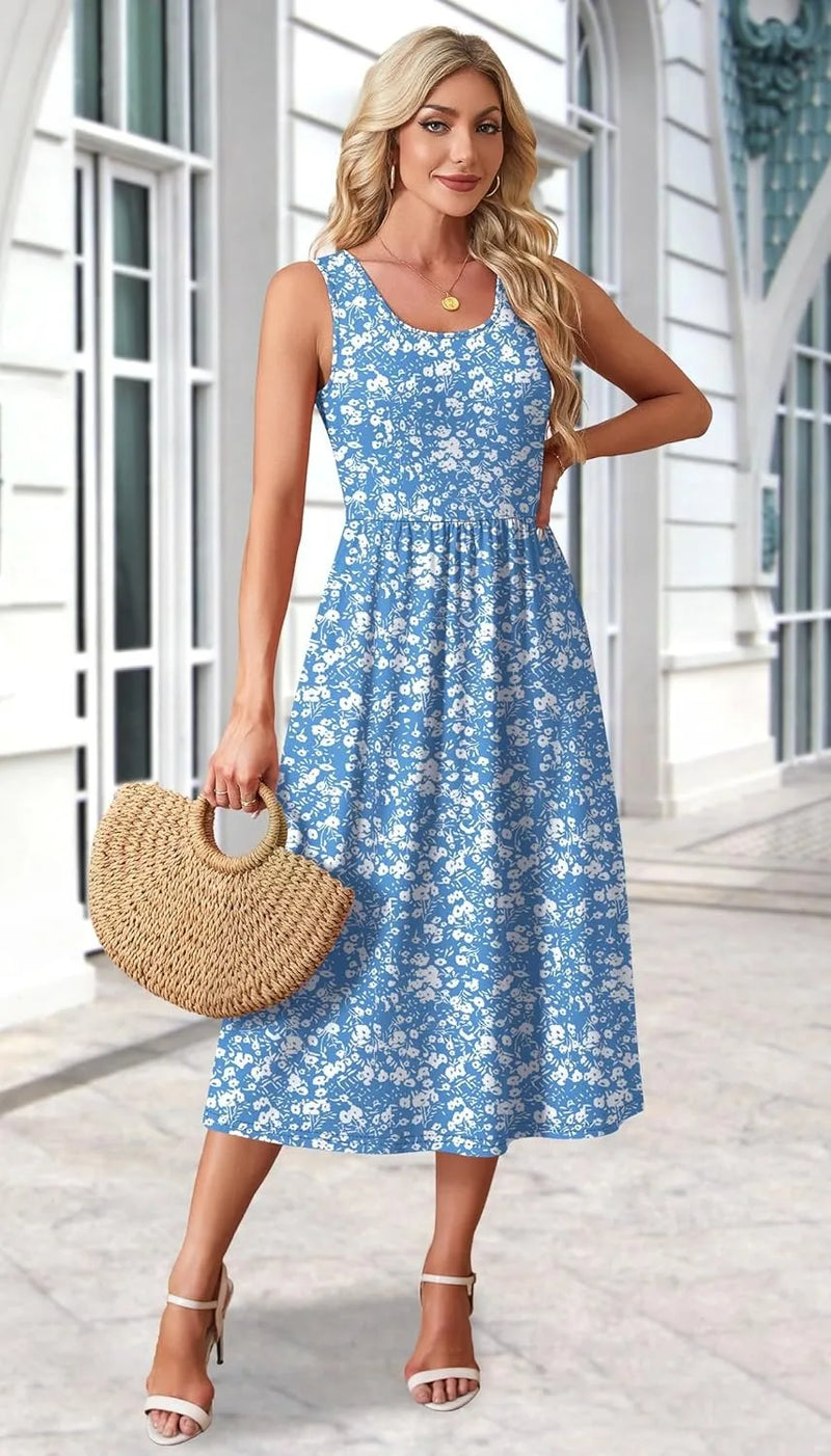 Capri Floral Midi Sundress