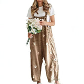 Margaux Floral Denim Overalls