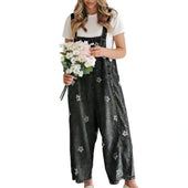 Margaux Floral Denim Overalls