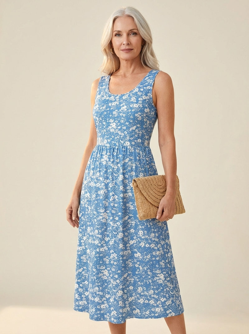 Capri Floral Midi Sundress