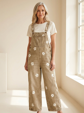 Margaux Floral Denim Overalls
