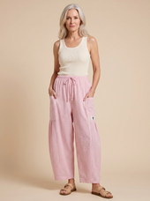 Portofino Wide-Leg Gingham Pants
