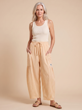 Portofino Wide-Leg Gingham Pants