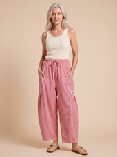 Portofino Wide-Leg Gingham Pants