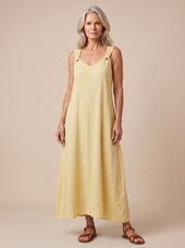 Mykonos Ring-Strap Maxi Dress