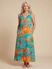Positano Floral Maxi Dress