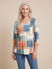 Verona V-Neck Babydoll Top